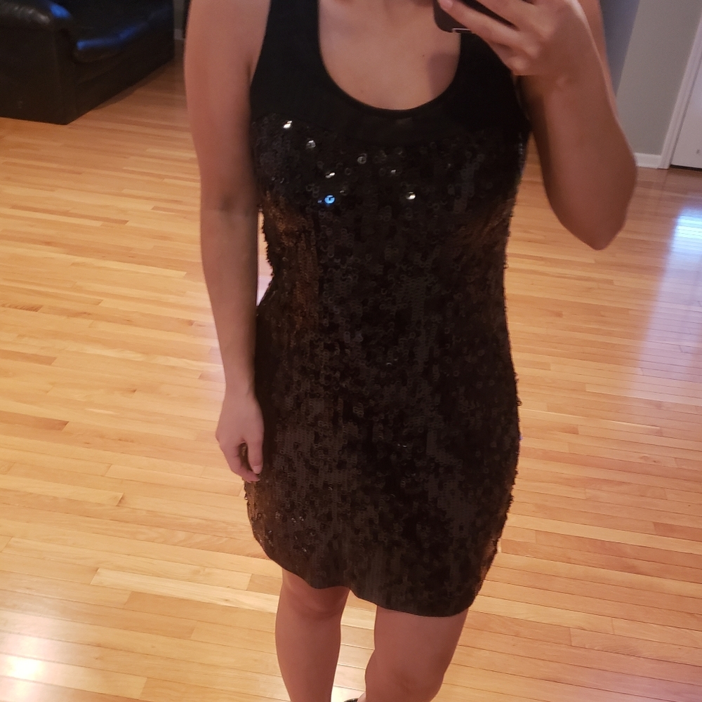 Express sequin dress